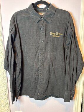 Vintage Harley Davidson Long Sleeve Button Up Size XL